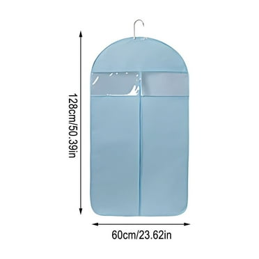 Qaailabf Transparent Garment Bag | Hanging Clothes Cover | Dust-Proof Suit Protector | Zippered Wardrobe Storage | Clear Plastic Overcoat Hanger | Space-Saving Closet Organizer | Home