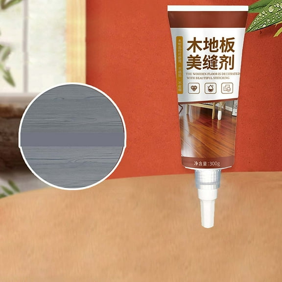 Qaailabf Wooden Floor Gap Filler 300g - Seam Sealant for Beautiful Seamless Finish - Easy Apply Gaps Filler for All Wood Flooring Types - Maintains Consistent Color - Cost-Effective Floor Repair