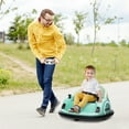 thumbnail image 1 of Qaba 12V Electric Ride on Bumper Car for Kids 1.5-5 Years Old, Baby Bumper Car with Remote Control, Green, 1 of 9