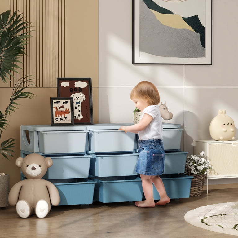 blue dresser for kids Three Drawer Dresser