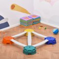 thumbnail image 1 of Qaba 9pcs Kids Balance Beam Balance Bridge Gym Toy for toddler Balance Strength Coordination Training Floor Game Preschool Learning Toy with Non-slip Surface, 1 of 9
