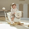 thumbnail interactive-video image 1 of Qaba Baby Rocking Horse, Sheep Rocking Horse for Toddlers, Plush Stuffed Ride-on Animal Rocker with Lullaby Song, 1 of 10