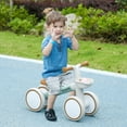 thumbnail interactive-video image 1 of Qaba Balance Bike for Toddlers 1-3 Years, Baby Balance Bike with Adjustable Seat, Silent Wheels, No Pedal Bike, Green, 1 of 10