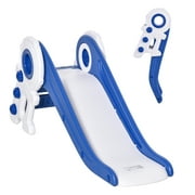Qaba Folding Kids Slide, Small Freestanding Astronaut Climber for Ages 1-3 Years