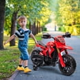Qaba Kids Motorcycle, 6V Battery Powered Dirt Bike with Training Wheels