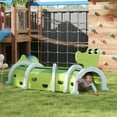 thumbnail image 1 of Qaba Kids Play Tunnel, Toddler Tunnel for Kids to Crawl Through, Crocodile Design Kids Tunnel for Indoor or Outdoor Playground, 76" Long, Green, 1 of 10
