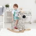 thumbnail image 1 of Qaba Rocking Horse, Kids Rocking Animal, Zebra Shaped Ride on Horse with Realistic Sound for Boys & Girls 2-4 Years, Black, 1 of 9
