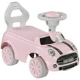 thumbnail image 1 of Qaba Toddler Ride On Toy,Foot To Floor Sliding Car with Horn,Working Steering Wheel & No Tip Anti-Over-Backwards System for Boys and Girls Ages 18-36 Months,Pink,Pink Plastic Toys Kids Bikes Riding, 1 of 8