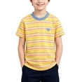 thumbnail image 1 of Qabnzmfo Toddlers Kids Striped T Shirt Boys Girls Cotton Tees Casual Short Sleeve Crew Neck Tee Shirts,Sizes 3M-11 Years, 1 of 4