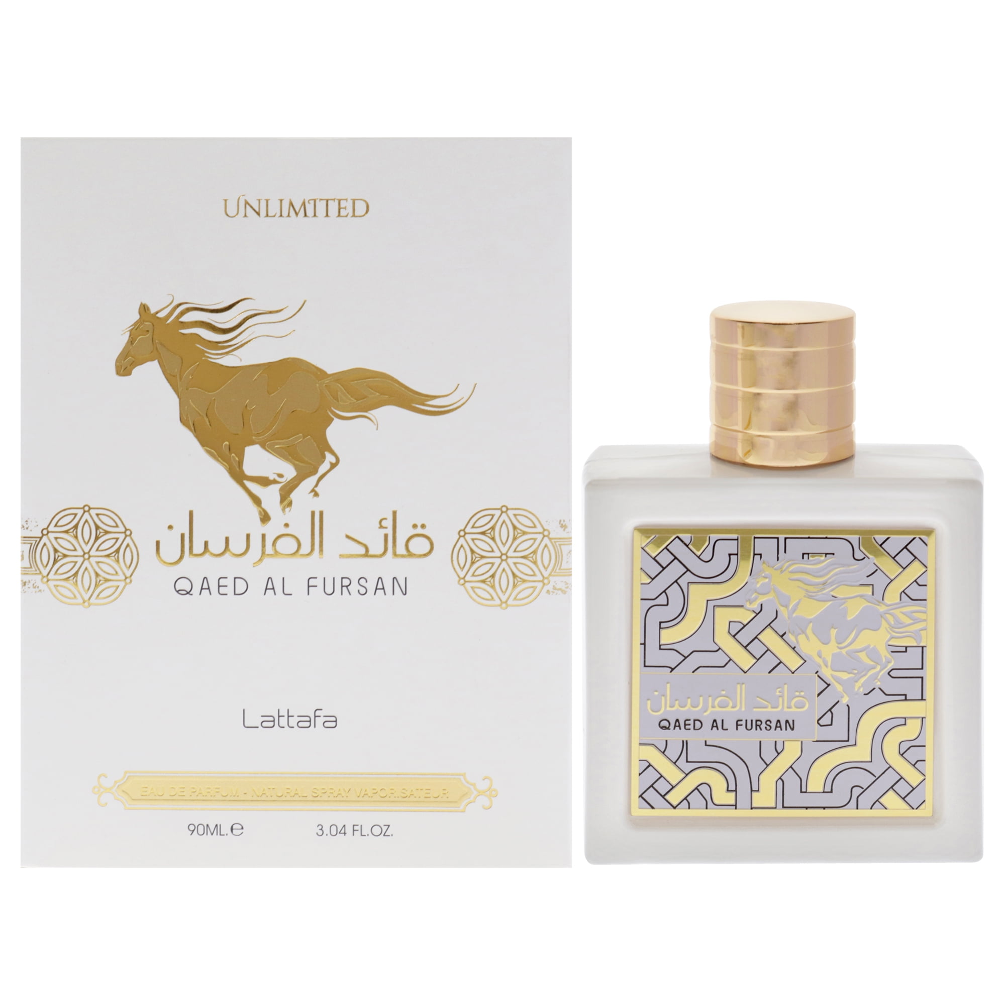 Lattafa Qaed Al Fursan Unlimited Eau De Parfum Spray (Unisex) By Lattafa - 3.04 oz Lattafa Qaed Al Fursan Unlimited Eau De Parfum Spray (Unisex) By Lattafa - 3.04 oz