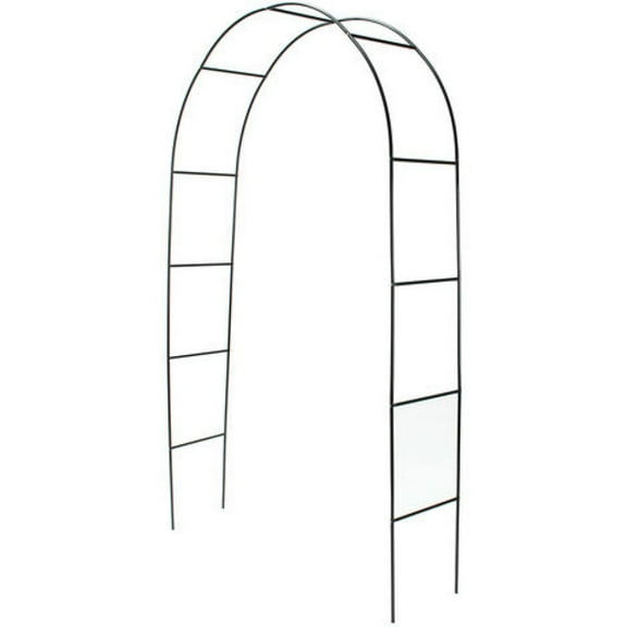 Qalabka 240cm Green Iron Garden Arch Trellis Panel, Lightweight, Easy to Assemble