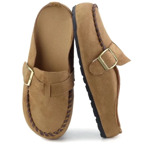 Qaltryn Cork Sole Mules for Women Memory Foam Clogs Women's Mules & Clogs Non-Slip Slip-On House Shoes Indoor Outdoor Comfort Slides
