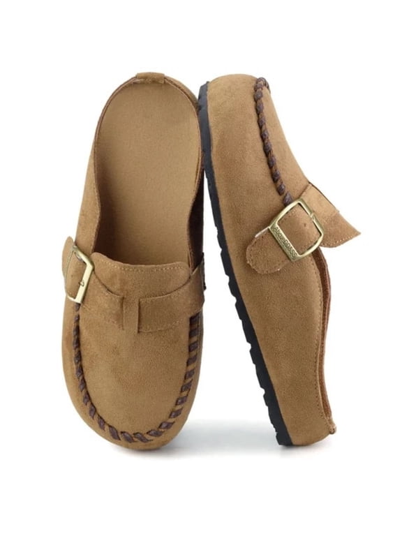 Cork Sole Mules for Women Memory Foam Clogs Women's Mules & Clogs Non-Slip Slip-On House Shoes Indoor Outdoor Comfort Slides