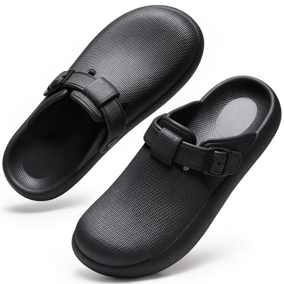 Qaltryn Slip on Waterproof Garden Slide for Women Men Easy Clean Unisex Lightweight Casual Slide Cushioned Sole EVA Comfort Garden Shoes Non Slip