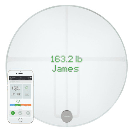 Qardio - Body Fat Monitor Scale - Arctic White