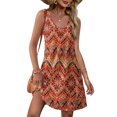 thumbnail image 1 of Qaspx Summer Dresses for Women Beach Sundresses Sleeveless Swimsuit Coverup Dress with Pockets, 1 of 5