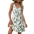 thumbnail image 1 of Qaspx Summer Dresses for Women Beach Sundresses Sleeveless Swimsuit Coverup Dress with Pockets, 1 of 5