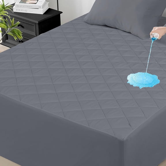 Qatan Full Size Mattress Protector – Fitted Waterproof Cover with Deep Pockets – Secure Fit for Up to 18 Inch Mattresses
