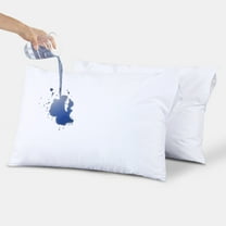 Qatan Microfiber Waterproof Pillow Protector – Soft, Noiseless Zippered Pillow Covers - Pack of 2 Queen Size Pillowcase