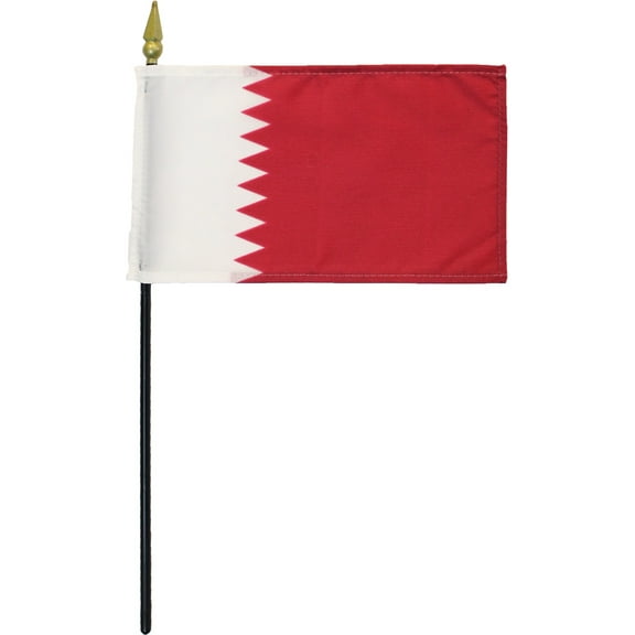 Qatar - 4"X6" Stick Flag