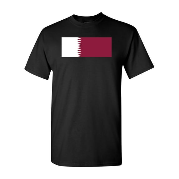 Qatar Country Flag Adult DT T-Shirt Tee