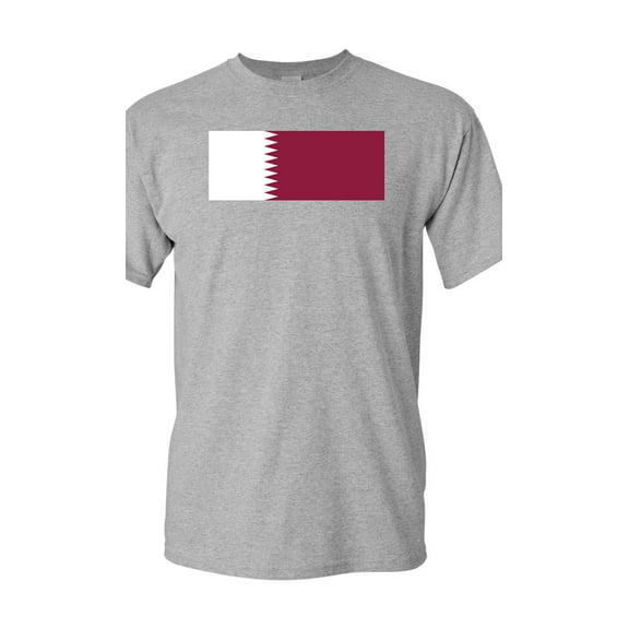 Qatar Country Flag Adult DT T-Shirt Tee