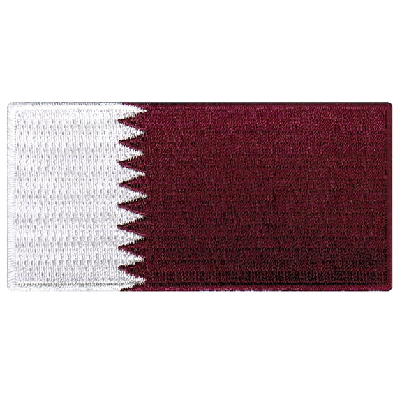 Qatar Flag Embroidered Iron-on Patch