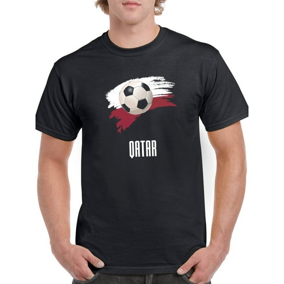 Qatar Football Soccer T-Shirt Men -Smartprints Designs, Male Large