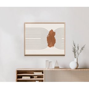 Qatar Map Wall Art Print, Mid Century Retro Country Decor