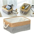 Qazu Basket Organizer Fabric toy Basket with Handles Large Baskets