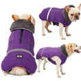 thumbnail image 1 of QBLEEV Warm Dog Coat Reflective Dog Winter Jacket，Waterproof Windproof Dog Turtleneck Clothes for Cold Weather, Thicken Fleece Lining Pet Outfit，Adjustable Pet Vest Apparel for Small Medium Large Dogs, 1 of 7