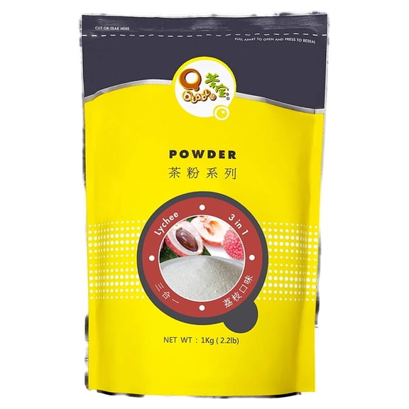 Qbubble Tea Powder, Lychee, 2.2 Pound Lychee 2.2 Pound (Pack of 1)