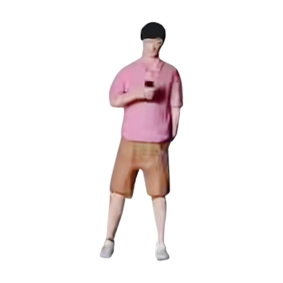 QccHieUs 1/64 Figure Layout Tiny People Handpainted S Scale Architecture Desktop Ornament