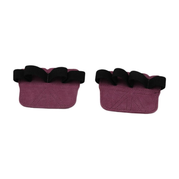 QccHieUs 1 Pair Weight Lifting Grips Barbell Bar Pads Flexible Lightweight Hand Protector Purple