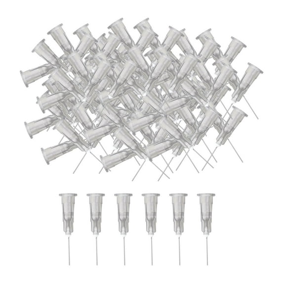 QccHieUs 1 Pieces Industrial Blunt Tip Dispensing Needles with Luer Lock Versatile Flat gray