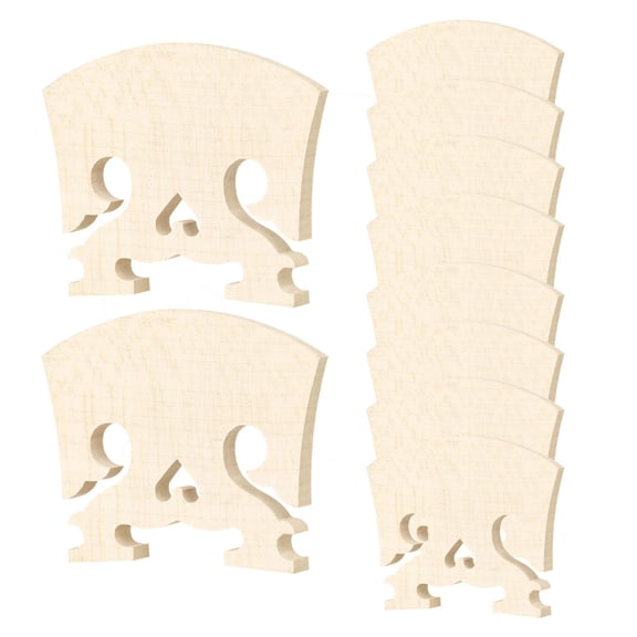 QccHieUs 10 Pieces Wooden 4/4 Full Size Violin Fiddle Bridge Instrument Accessory Sturdy
