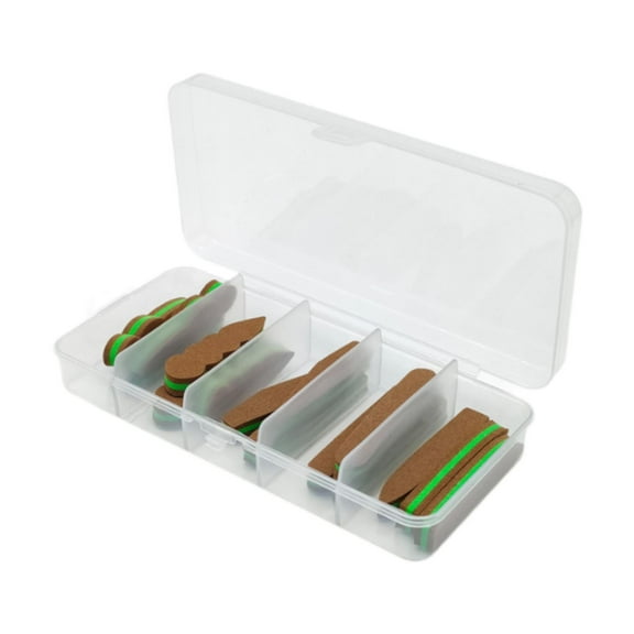 QccHieUs 15Pcs Fly Tying Foam Bodies DIY Lures Baits Beginner with Storage Box Waterproof Green Brown