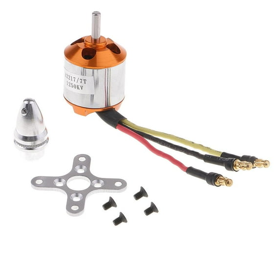 QccHieUs 1pcs Metal A2217 1250KV Brushless Motor for 9inch Propelers Fixed Wing / 9050