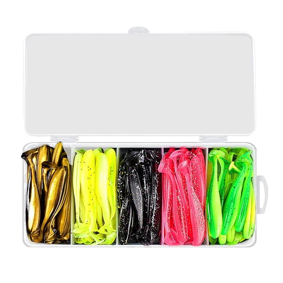 QccHieUs 1pcs Soft Lure Swimbait Artificial Fisherman Gift Vivid Bait Soft Fishing Rust 6.5 cm