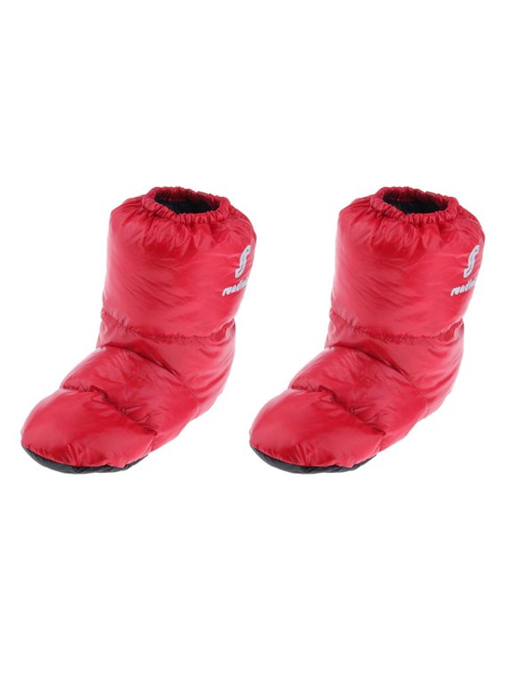 2 Pairs Camping Warm Socks for Sleeping Bag Tent indoor and outdoor Night Slippers Packable Cozy Warmer 90% Duck Down Red M