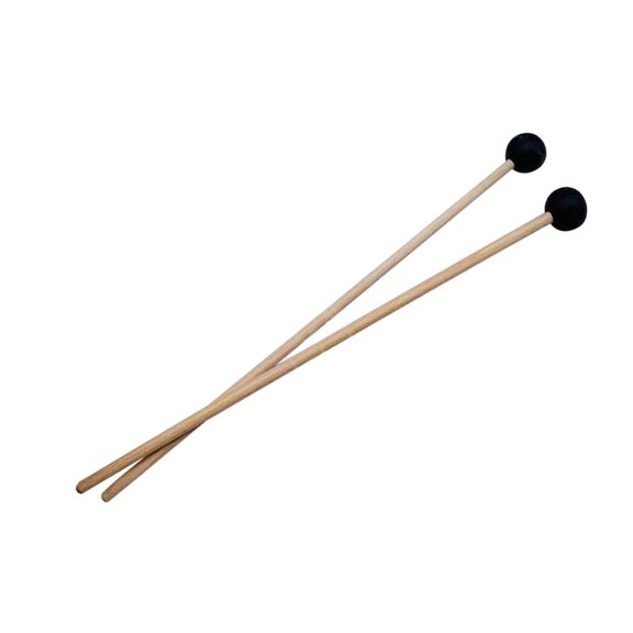 QccHieUs 2 Pieces Sticks Mallet Percussion Instrument steel Drum Mallet Rubber Mallet for