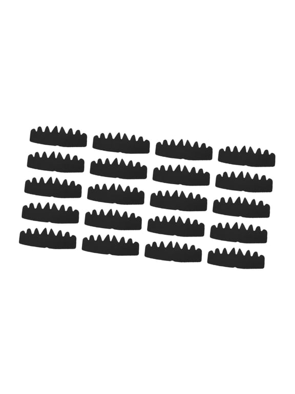 20 Pieces Baseball Cap Inserts Adults Baseball Hat Sweat Liners, for Tennis Caps Black 26cmx10cm