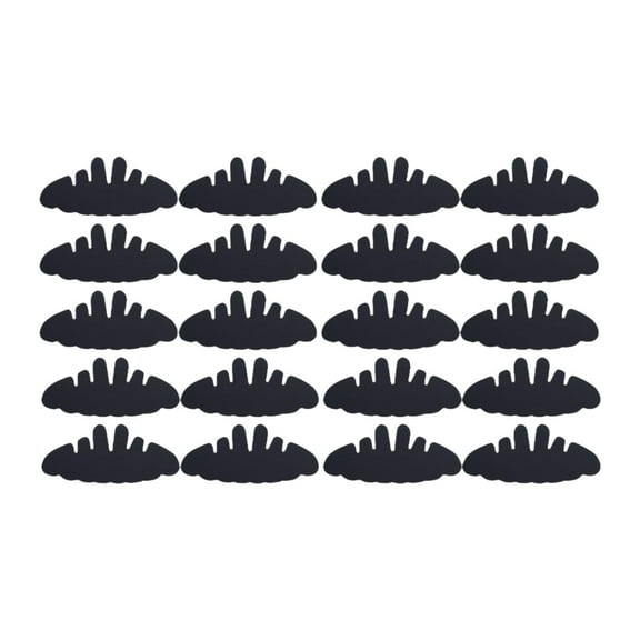 QccHieUs 20 Pieces Baseball Cap Inserts Adults Baseball Hat Sweat Liners, for Tennis Caps Black 29cmx12.5cm