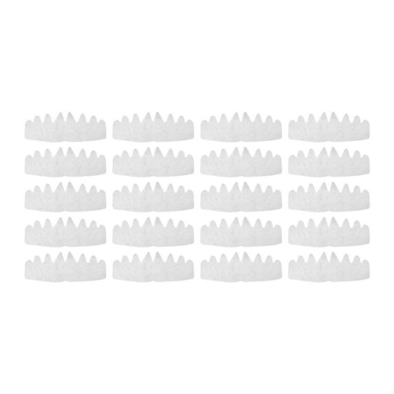 QccHieUs 20 Pieces Baseball Cap Inserts Adults Baseball Hat Sweat Liners, for Tennis Caps White 26cmx10cm