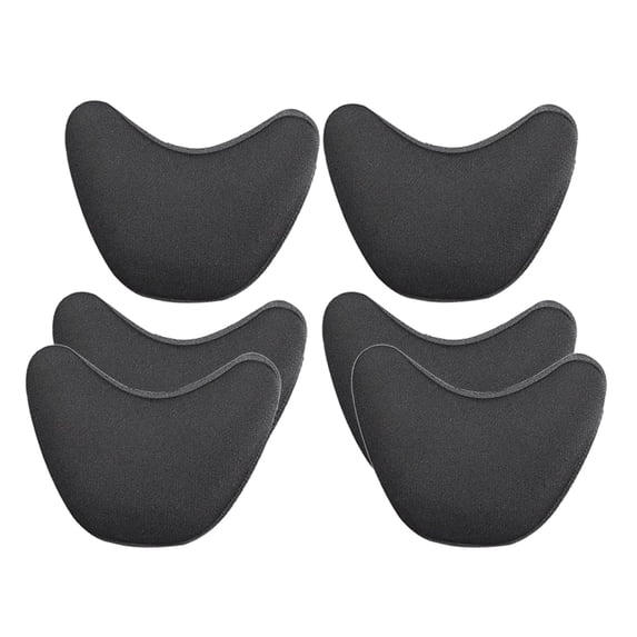 QccHieUs 3 Pairs Shoe Filler Inserts Reusable Toe Plug Foot Brace Pads Black