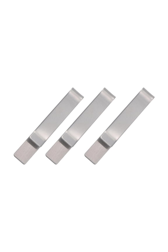 3 Pieces Tie Bar Decorative Gifts Cravat Clip for Party Prom Meeting Anniversary Gray