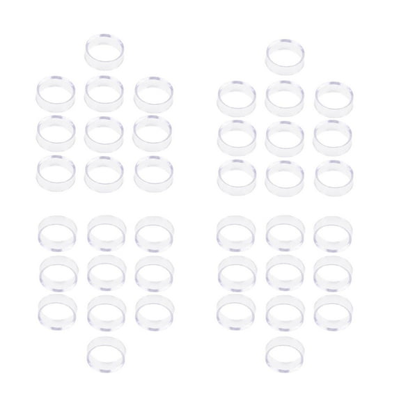 QccHieUs 30/Set Acrylic Transparent Display Stand Sphere Holder For Crystal Ball Quartz