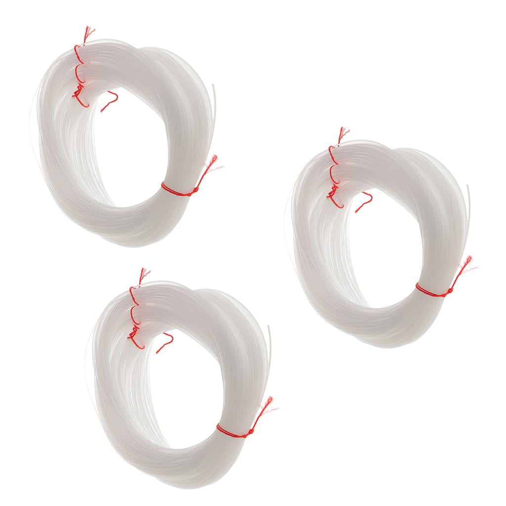 QccHieUs 3Pcs 100 Meters Clear Monofilament Nylon String Fishing Line Thread Dia. 1mm