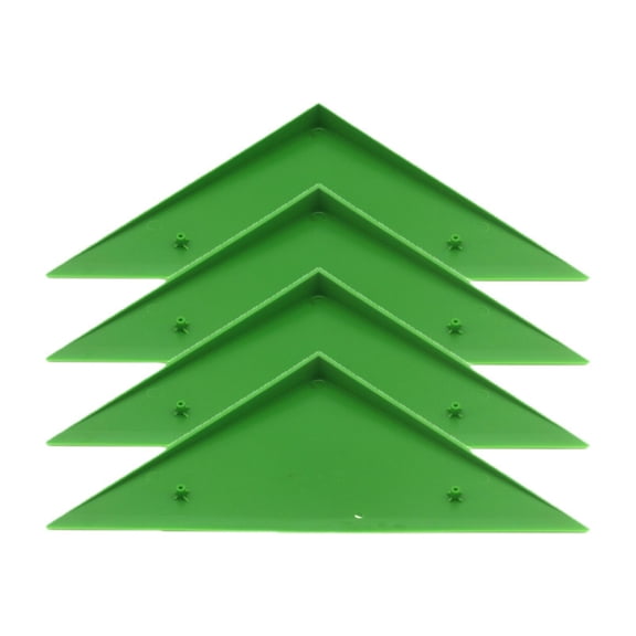 QccHieUs 4 Pieces Foosball Table Corner Ramps Guards Pool Table Side Corner Protector green