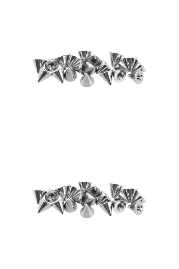 40PCS Silver Steel Universal Piercing Jewelry Replacement Balls Barbell Ends